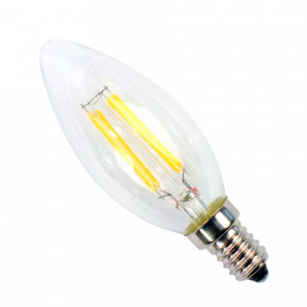 Лампа филаментная LED Светкомплект FLCA35 Е14 4 Вт 4500K